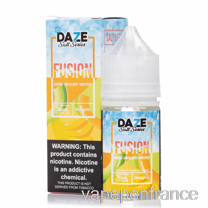 Miellat De Cantaloup à La Banane Glacée - Sel De Fusion 7 Daze - Stylo Vape 30 Ml 50 Mg